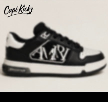 Mens Luxury Black Sneaker Trainer AM008