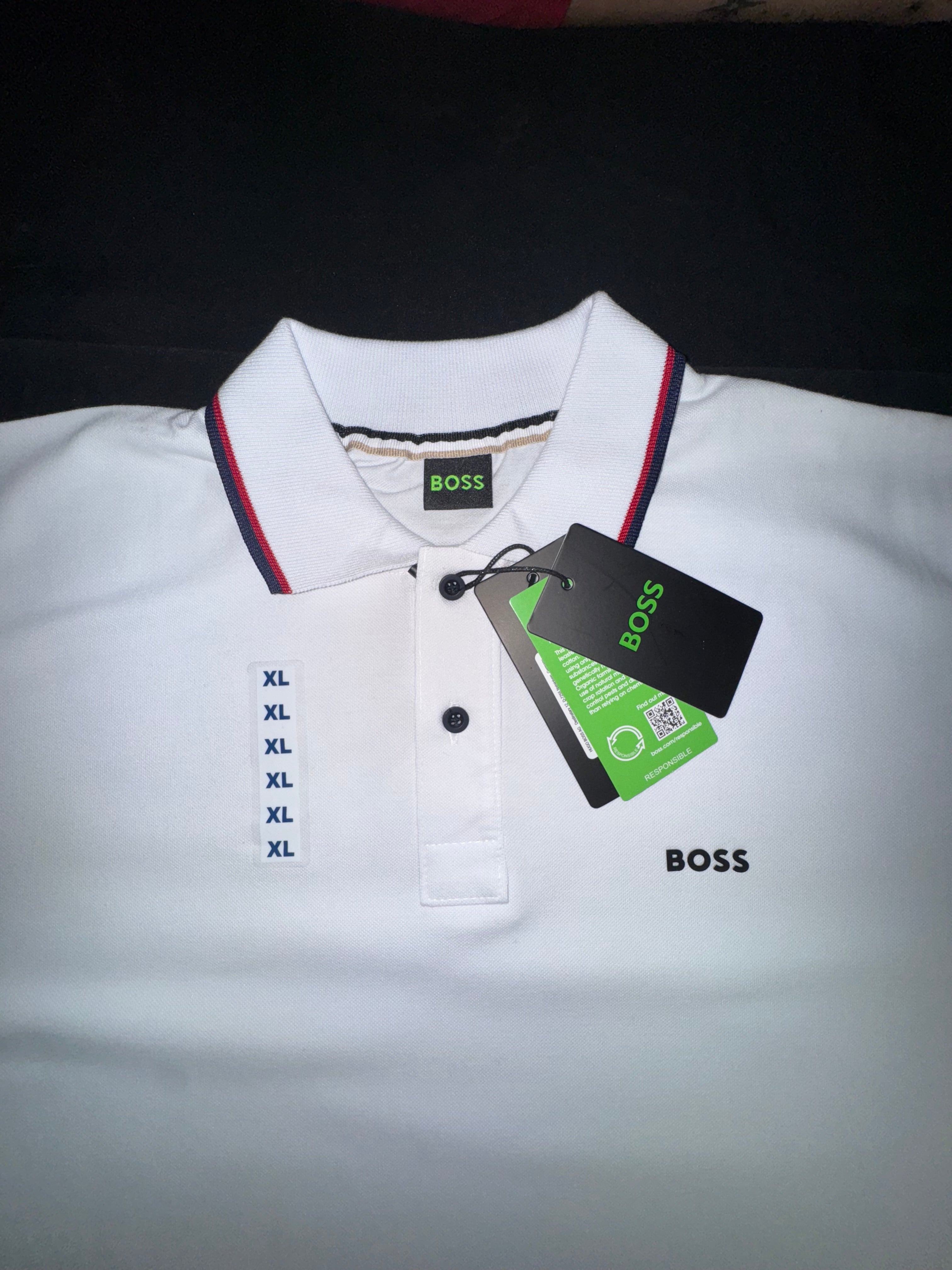 Mens White Polo T-Shirt