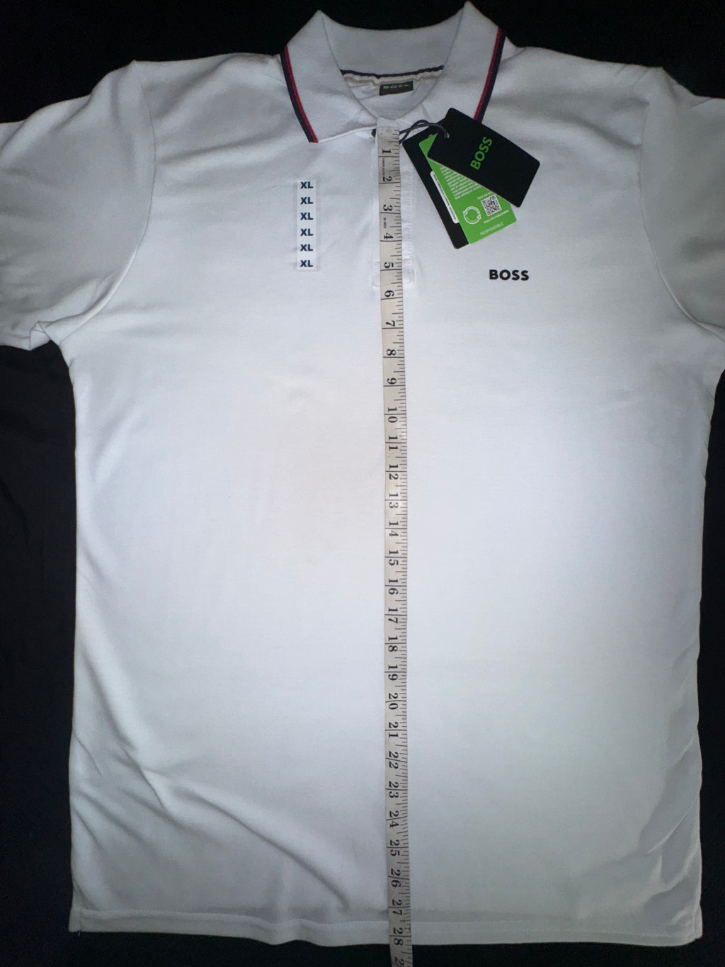 Mens White Polo T-Shirt