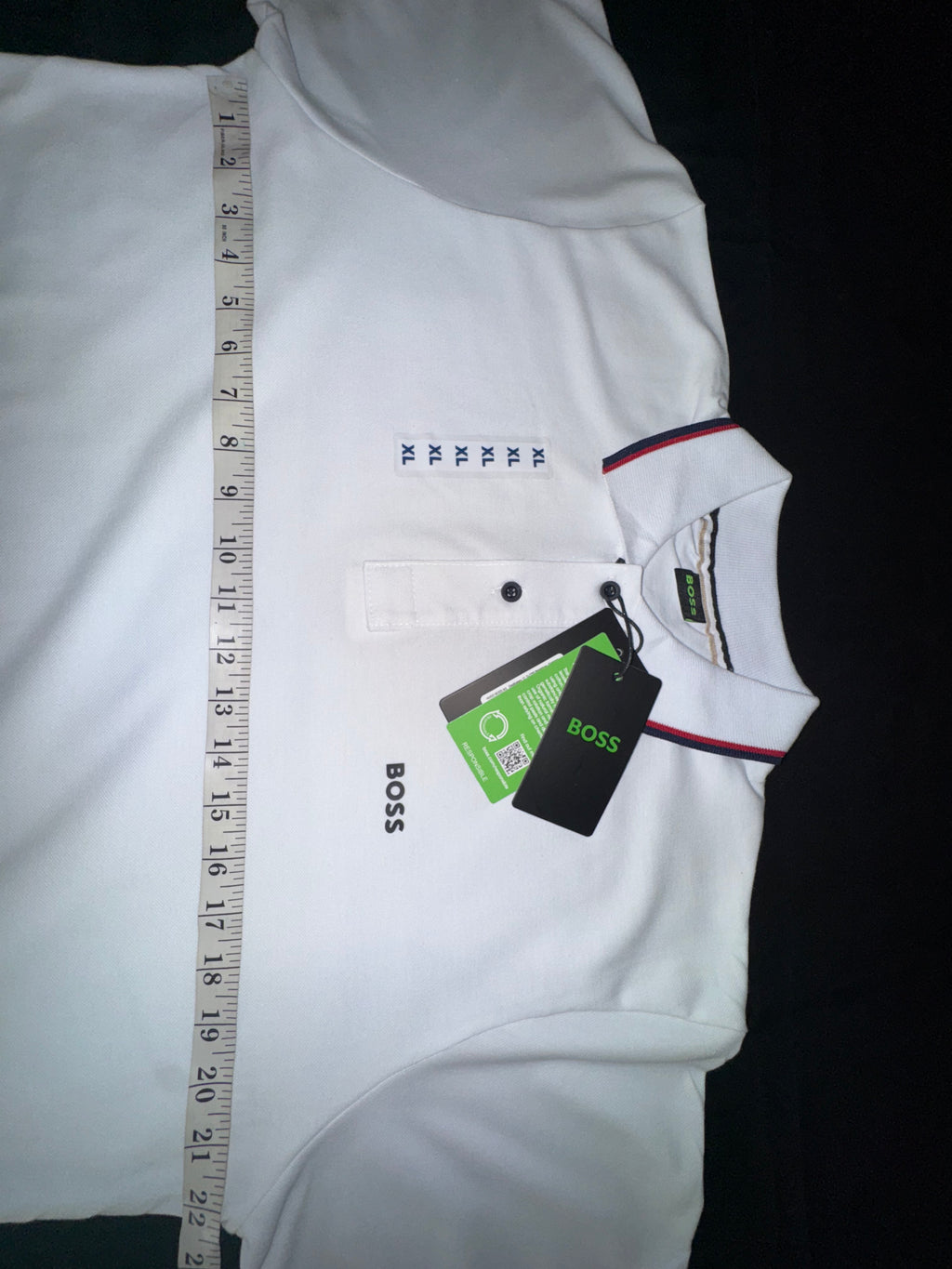 Mens White Polo T-Shirt